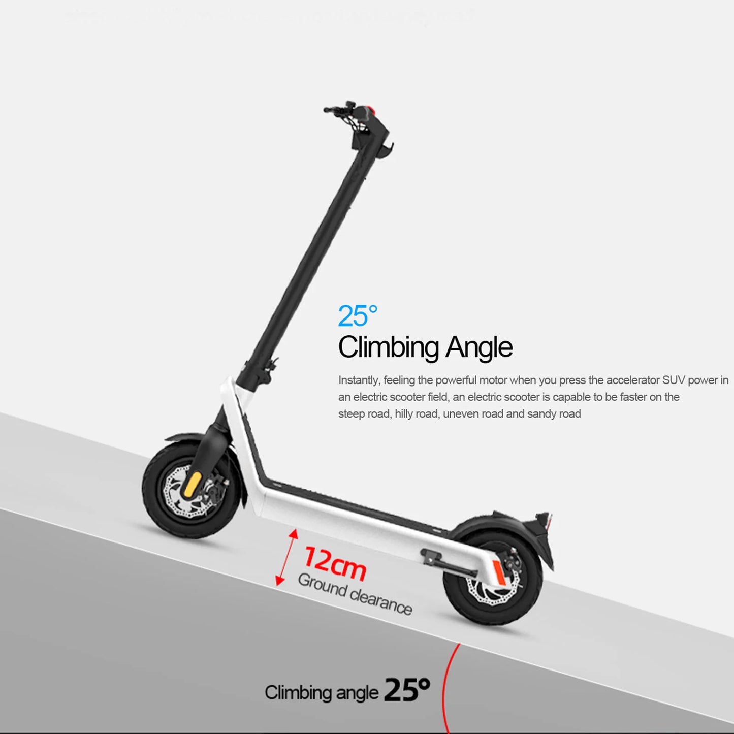 Adults Electric Scooter,X9 10” Escooter 40 Miles Range,25MPH